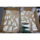 A collection of Department Branded Snow babies figures (2 trays)