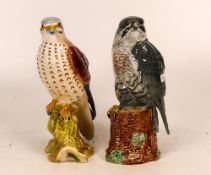 Beswick Kestrel 2316 & Pereguin Falcon Decanter(2)