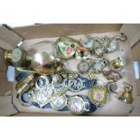A mixed collection of Metalware items to include Horse Brasses, Elephant & Camel theme ornaments,