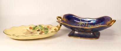 Carltonware Spider Wed on Yellow Entrée Dish together with Persian Pattern handled footed bowl,