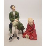 Royal Doulton figures A Gentleman from Williamsburg HN2227 together with This Little Pig HN1793 (2).