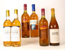 A collection of vintage Wines to include Rocco Bay Chardonnay, 1996 Loupiac Chateau Fleur De Cros,