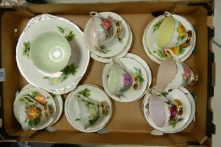 Paragon Six Famous Roses Patterrn 21 piece tea set