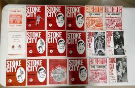 A Collection of Stoke City Football Club Programmes. Mostly from 1971/2 to include two 1960's
