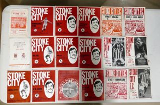 A Collection of Stoke City Football Club Programmes. Mostly from 1971/2 to include two 1960's