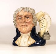 Royal Doulton large character jug Thomas Jefferson D6943, limited edition, seconds