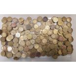 A quantity of threepence pieces including George VI and Elizabethh II, approx 250.