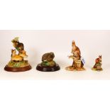Boxed Border Fine Arts figures to include Autumn Harvest Boo36, Squirrel ML06, Hedghog 148 &