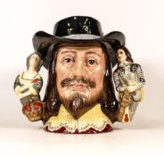 Royal Doulton two handled large character jug King Charles D6917, limited edition, seconds