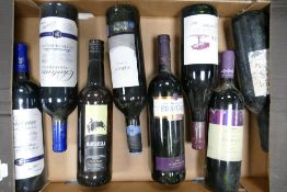 A collection of vintage wines to include Zalze Shiraz, First Cape Pinotage, Chateau Gravereau