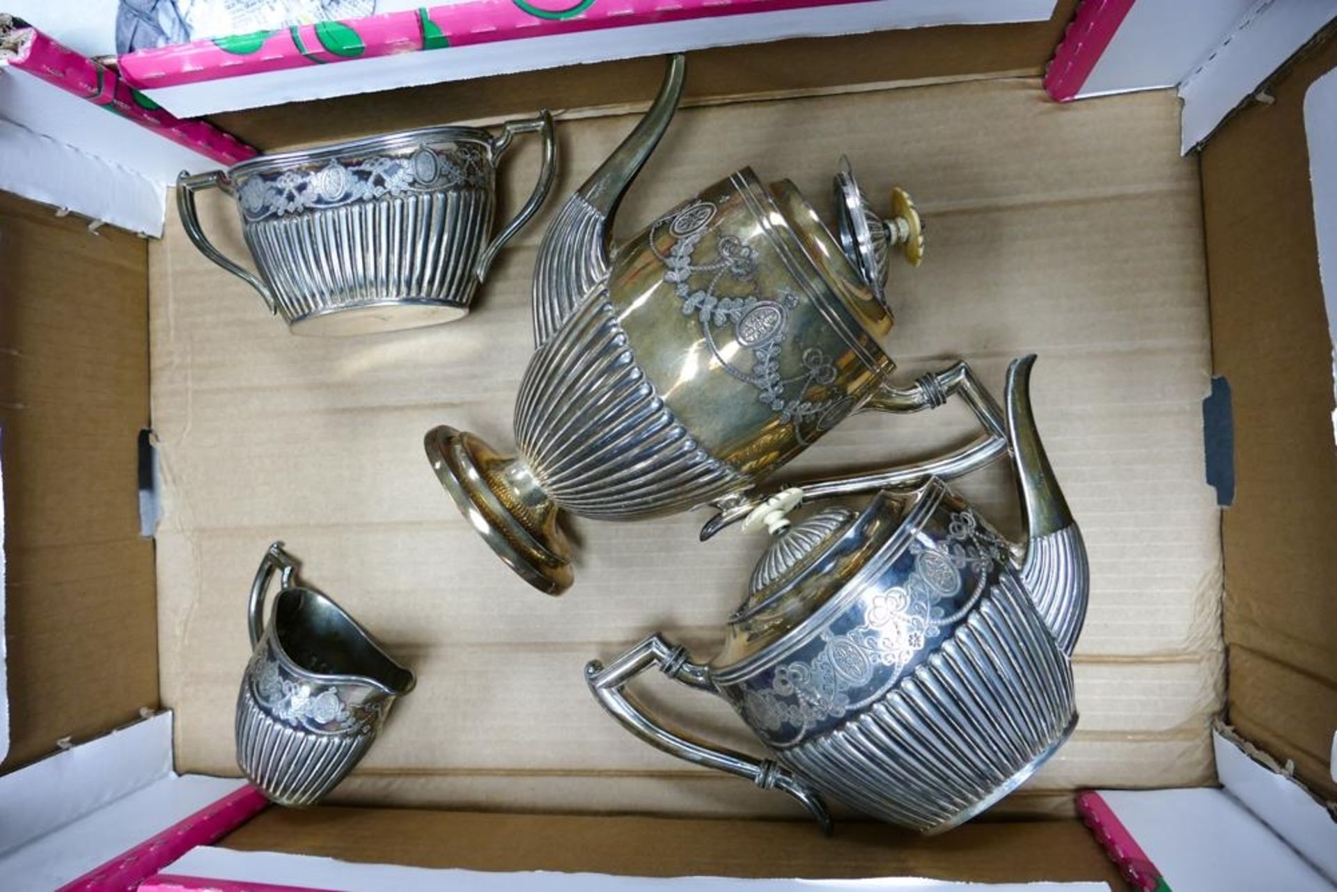 Decorative Silverplated Tea & Coffee Service