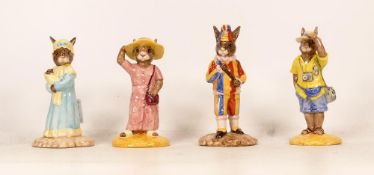 Royal Doulton Bunnykins Limited Edition figures to include Judy Db235, Mr Punch Db234, Tourist Db190
