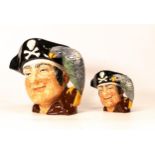 Royal Doulton Character jugs Long John Silver D6335 & similar small item(2)