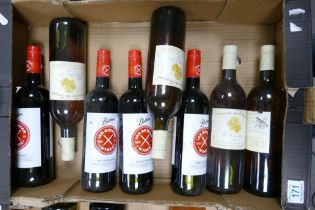 A collection of vintage wines to include 2018 Ian Botham Cab Sav, 2002 Domaine Du Tariquet etc