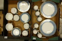 A collection of Royal Doulton St Pauls pattern tea & dinner ware to include six trio's, six two