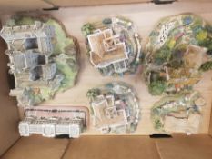 A Collection of Lilliput Lane Buildings to include Green Gables, Patures New, Cawdor Castle,