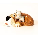 Hornsea Small model of comical dog & cat