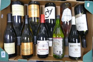 A collection of vintage wines to include Grignan les Adhemar, Warra Bay Cab Sav, Mont gras