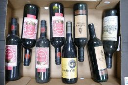 A collection of vintage wines to include 2016 Hardys Stamp Shiraz Cabernet, Wollemi Cab Shiraz,