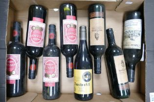 A collection of vintage wines to include 2016 Hardys Stamp Shiraz Cabernet, Wollemi Cab Shiraz,