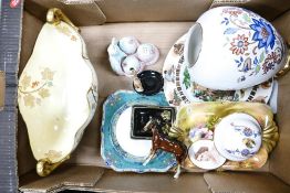 A mixed Collection of items to include large jewelled Carltonware centrepiece bowl (a/f), similar