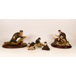 Boxed Border Fine Arts Figures Otter on Log, Otters Rw30, Otter Bo451, Otter with small poo