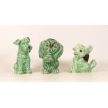 A collection of Sylvac Original dogs including small seated terrier 1378,Sad dog 8132 and dog with