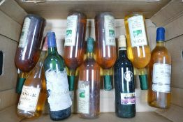 A collection of vintage wines to include Wilton Marsanne Semillon 1993, Domaine De Pourquie Cotes De