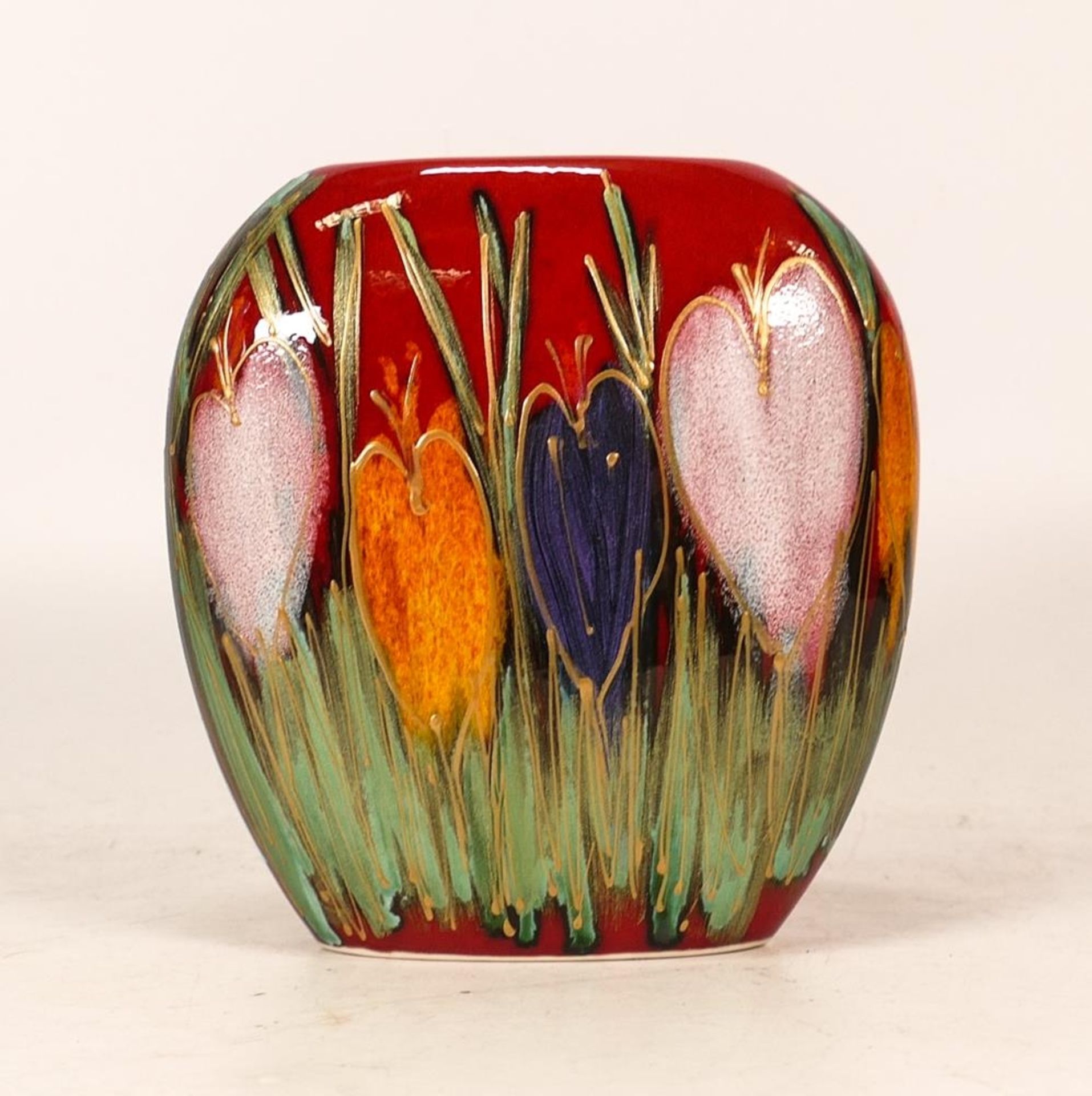 Anita Harris Pottery Hand Decorated Vase, height 13cm