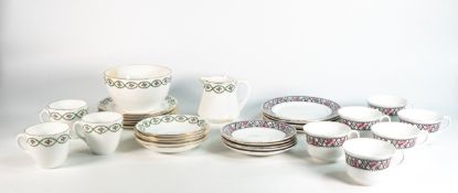 Two Shelley part tea sets to include 6 cups , 5 saucers, 5 side plates, Norman shape 1088 and New