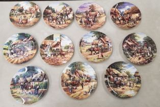 A collection of decorative wall plates to include 11 Wedgwood 'Country Days' series plates (11).