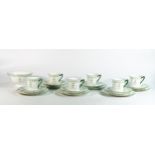 Wilman & co part tea set, Dorothy shape 10398 to include 6 cups & saucers, 6 side plates and slop