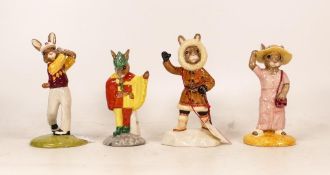 Royal Doulton Bunnykins Limited Edition figures to include Sightseer Db215, Limited Edition Minstrel