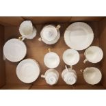 Royal Albert Val D'or pattern tea set consisting of 6 trio's, lidded sugar bowl and milk jug (2nds).