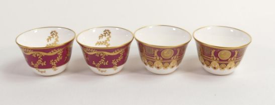 De Lamerie Fine Bone China heavily gilded Tea Bowls, specially made high end quality item, Made in