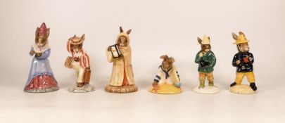 Royal Doulton Bunnykins figures to include Sailor Db166, Sundial Db213, Father Db154, Sands of