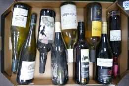 A collection of vintage wines to include 2008 Mill Stone Cab Sav, Tenda Semillon, Manzanilla, Claire