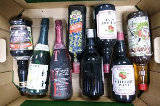 A mixed collection of Vintage Wines & Spirits including Whiteways Cherry Wine, Chamblryzette,