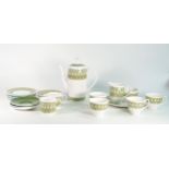 Shelley part tea and coffee set , Avon shape 14282 to include coffee pot, 2 cans, 4 saucers, 4 tea