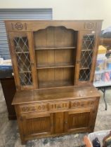 Oak Old Charm style sideboard/dresser 181cm H x 123cm W x 46cm D.