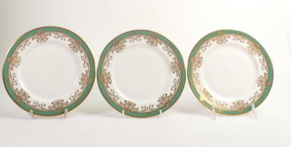 De Lamerie Fine Bone China, heavily gilded Dessert Plates , specially made high end quality item,