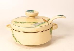 Royal Staffordshire Potter A J Wilinson Ltd hand decorated tureen & ladle in Sunny brook pattern,