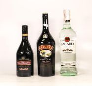 Three Sealed Bottles to include Baileys Original Irish Cream 1000ml, Ballycastle Country Cream
