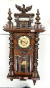 Clock Spares. Distressed Vienna Wall Clock, length of body 70cm