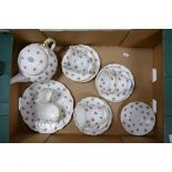 Aynsley Rosedale Floral 21 piece tea set