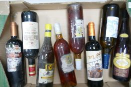 A collection of vintage wines to include Aviador Tempranillo, Brown Brothers Muscat Blanc, Otra