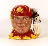 Royal Doulton large double sided character jug Punch & Judy D6946 limited edition, seconds