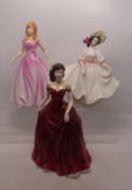 Royal Doulton lady figures Affection together with Jennifer and Sunday Best HN2698 (3).
