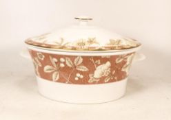 Large Wedgwood Floral Decorated Tureen, length 30cm