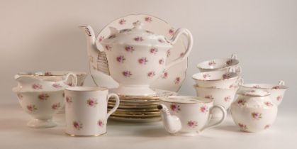 Wileman & Co Gainsborough shape 7447 consisting of 21 piece tea set, tea pot + 2 extra plates, along